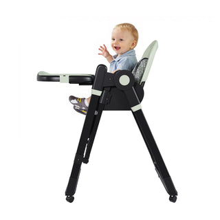 Convertible Baby High Chair To Rocker With 5 Point Harness