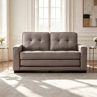 Pull Out Sleeper Loveseat - Light Brown