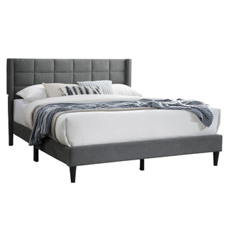 Bed Upholstered Box Design Headboard