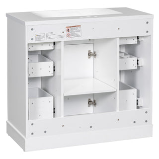 Modern Bathroom Vanity With Sink Combo, 6 Drawers And 1 Cabinet