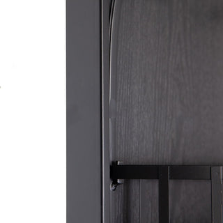 Full Length Standing Mirror, 360° Swivel Floor Mirror For Bedroom - Black