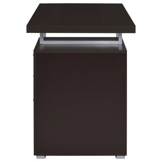 3 Drawer Reversible Office Desk - Cappuccino