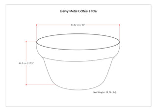 Garvy - Coffee Table - Rustic Bronze