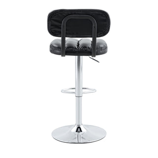 Adjustable Height Bar Stools With Footrest For Kitchen Island (Set of 2)