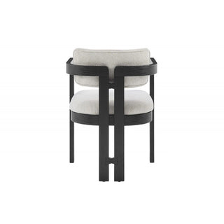 Upholstered Dining Armchair - Black