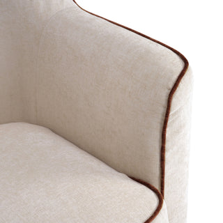 360° Swivel Accent Chair With Flared Arms