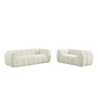 Modern Sofa With Piano Key Backrest