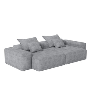 Modern Oversized Diy Combination Modular Sectional Sofa With Pillows