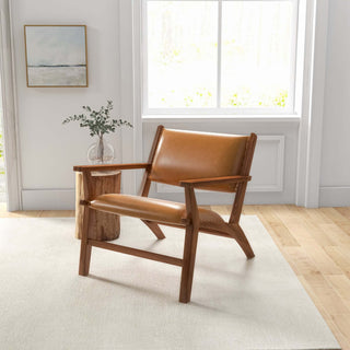 Hendrix - Antique Arm Chair - Brown / Rustic / Tan