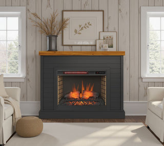 48" Fireplace With Mantel
