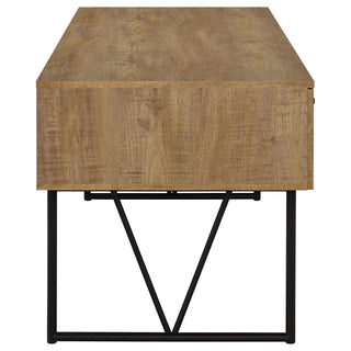 Vellun - 4 Drawer Writing Desk - Mango Color