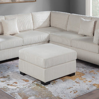 Contemporary L - Sectional Sofa Set With Ottoman And Pillows