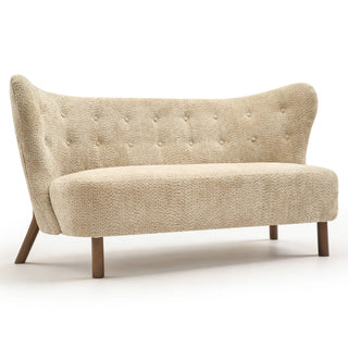 Nordic Chair Laid Back Loveseats With Curved Backres, No Armrests
