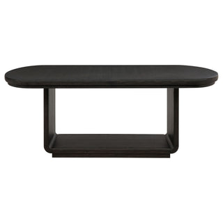Bangor - Extension Dining Table With Pedestal Base - Black