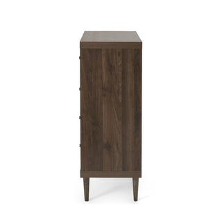 Farhart - Mid Century Modern 4 Drawer Dresser - Walnut