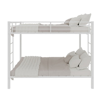 Bunk Bed For Kids, Convertible Frame With Ladders & Guardrail