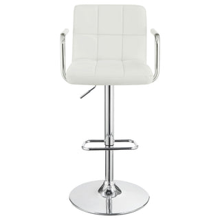 Letitia - Adjustable Height Bar Stool - White