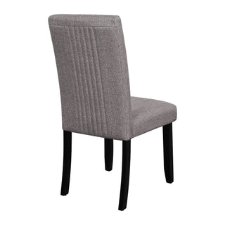 5 Piece Round Dining Table Set, Modern Table And 4 Upholstered Chairs For Dining Room
