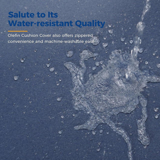 Modern All-Weather Patio Armchairs With Thick Cushions (Set of 2)