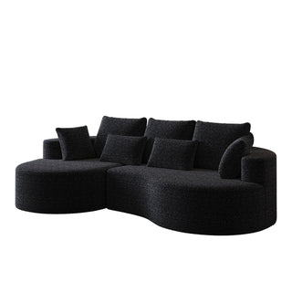 Curved Oversized Sectional Sofa With Extra Deep Seat