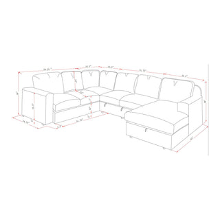 Melody - Contemporary Design Sectional Sofa