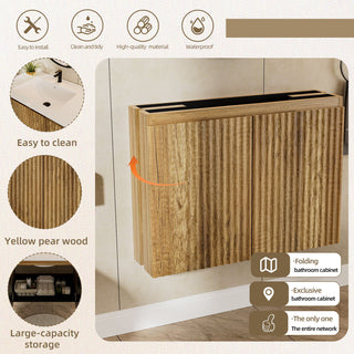 Folding Wall Cabinet With Creamic Sink