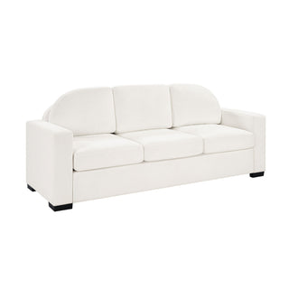 Modern 3 Seater Sofa With Curved Backrest
