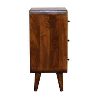 3 Drawer Mini Curved Chest