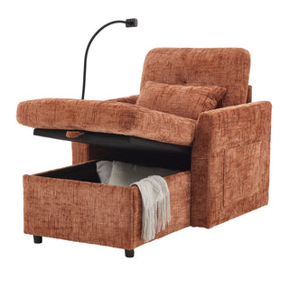 Multifunctional Recliner Sofa With Storage And Phone Bracket