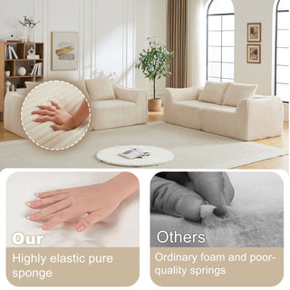 Minimalist Set With Curved Lines & Gently Sloped Backrest