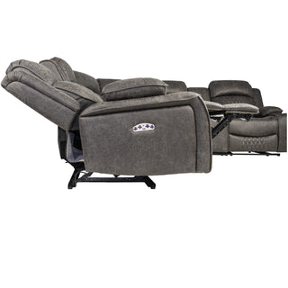 Power Motion Reclining Sectional Set With Console