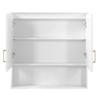30" Bathroom Cabinet With Adjustable Shelf, Wall Mounted Medicine Cabinet - White