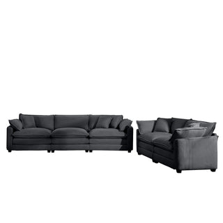 Elegant Oversized Sectional Sofa Set With Deep Seats And Flexible Layout
