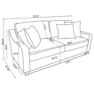 Mackenzie - 3 Piece Sofa Set - Beige