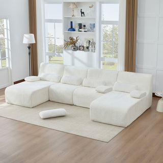 Oversized Sectional Sofa, Living Room Seating With Modular Design
