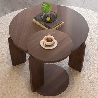 Round Coffee & End Table Set