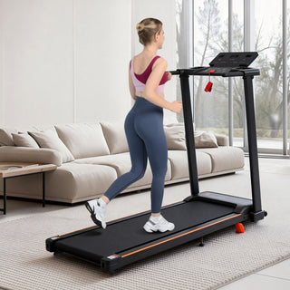 Treadmill With 8% Incline, Portable Treadmills For Home - Black