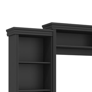 Elegant Entertainment Center Wall Unit With Bookshelves