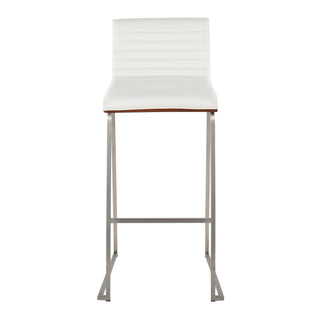 Mason Mara - Contemporary Fixed Height Barstool (Set of 2)