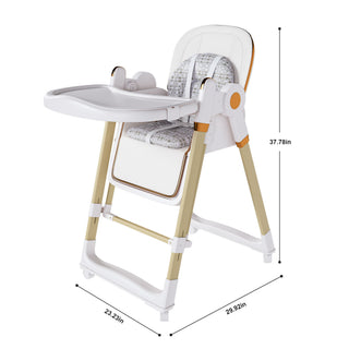 Convertible Baby High Chair To Rocker With 5 Point Harness