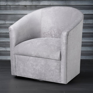 Eden - Swivel Chair With Upholstery And Hardwood Frame