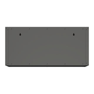 Heavy Duty, Metal Wall Mounted Tool Storage Cabinet Steel Metal Garage Storage Cabinet - Black / Gray