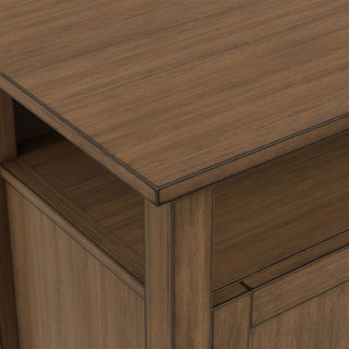 Redmond - Tall TV Media Stand - Rustic Natural Aged Brown
