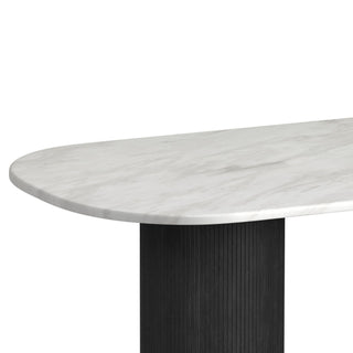 Sylvie - 7 Piece Standard Height Dining Set (Oval Table And Six Chairs) - Black With Grain