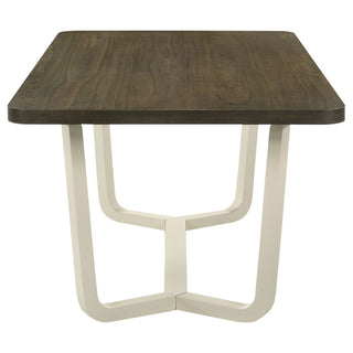 Sexton - Rectangular Dining Table With Base - Brown