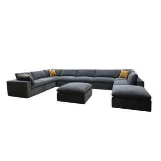 Custom Configuration Modular Sectional & Toss Pillows
