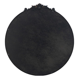 Classic Design Mirror With Baroque Inspired Frame For Bathroom, Entryway Console Lean Against Wall