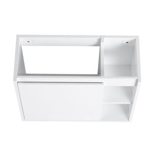 Wall Mounted Bathroom Vanity With Sink & Soft Close Door