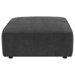 Ortega - Square Ottoman - Charcoal