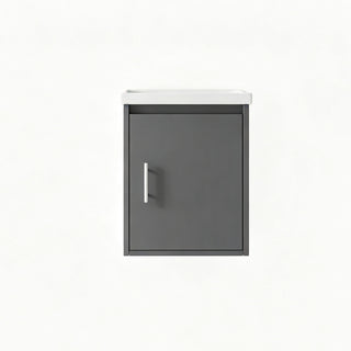 Floating Bathroom Vanity Combo, Wall Mounted Cabinet With Sink & Soft Close Doors For Small Bathrooms